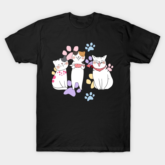 puppy cat T-Shirt by HJDesign